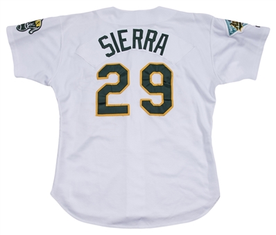 1992 Ruben Sierra Game Used Oakland As Japan All-Star Tour Jersey (MEARS A9 & Letter of Provenance)